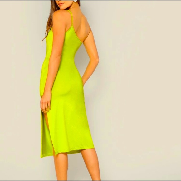 Neon One Shoulder Dress - Picture 5 of 6